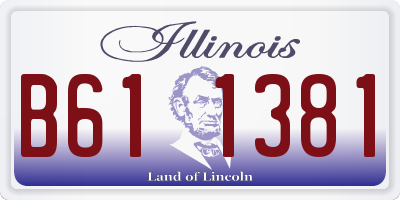 IL license plate B611381