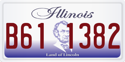 IL license plate B611382