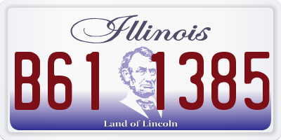 IL license plate B611385