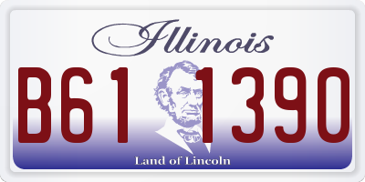IL license plate B611390