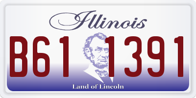 IL license plate B611391