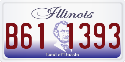 IL license plate B611393
