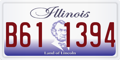IL license plate B611394