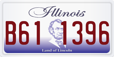 IL license plate B611396