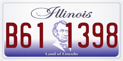 IL license plate B611398