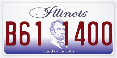 IL license plate B611400