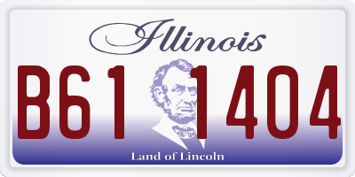 IL license plate B611404