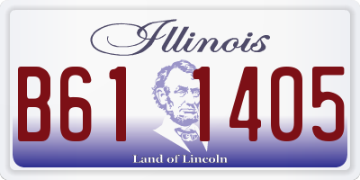 IL license plate B611405