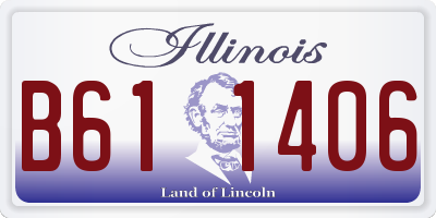 IL license plate B611406