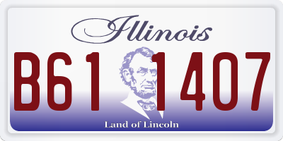 IL license plate B611407