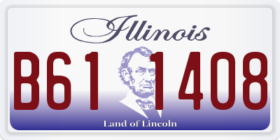 IL license plate B611408