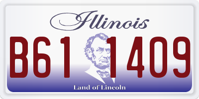 IL license plate B611409