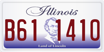 IL license plate B611410