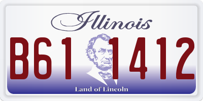 IL license plate B611412