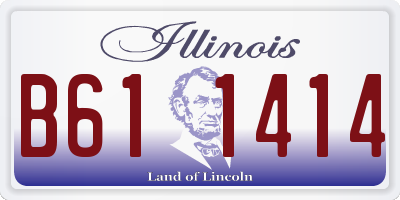 IL license plate B611414