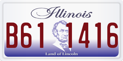 IL license plate B611416