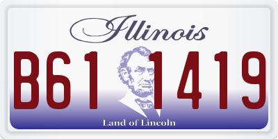 IL license plate B611419