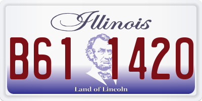 IL license plate B611420