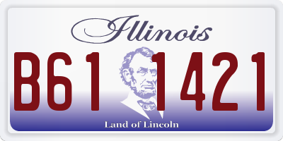 IL license plate B611421