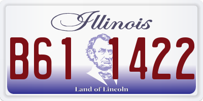 IL license plate B611422