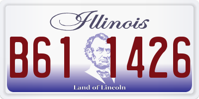 IL license plate B611426