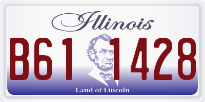 IL license plate B611428