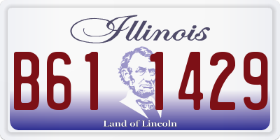 IL license plate B611429