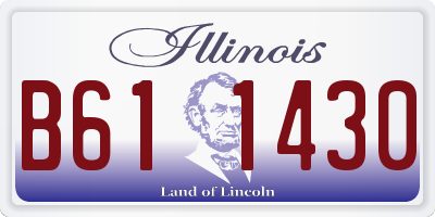 IL license plate B611430