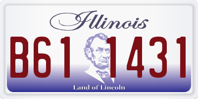 IL license plate B611431