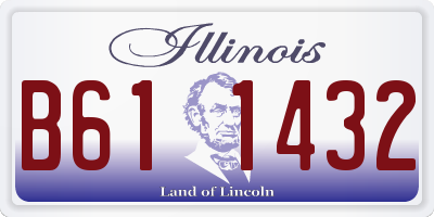 IL license plate B611432