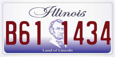 IL license plate B611434