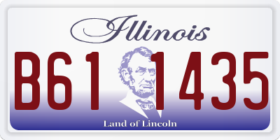 IL license plate B611435