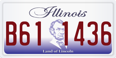 IL license plate B611436
