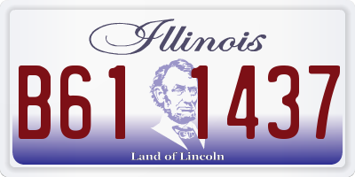 IL license plate B611437