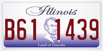 IL license plate B611439