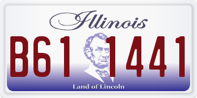 IL license plate B611441
