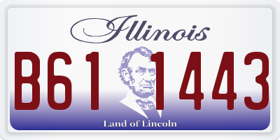 IL license plate B611443