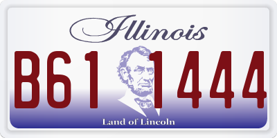 IL license plate B611444