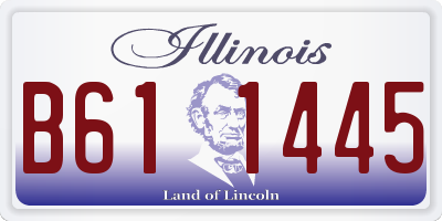 IL license plate B611445