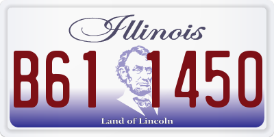 IL license plate B611450
