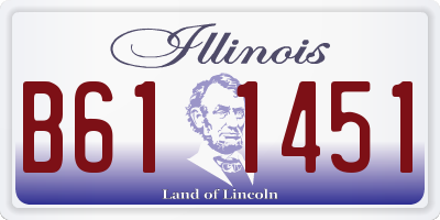 IL license plate B611451