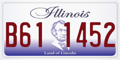 IL license plate B611452