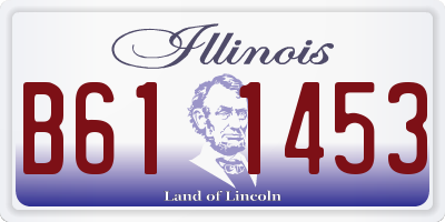 IL license plate B611453