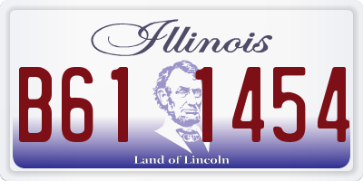 IL license plate B611454
