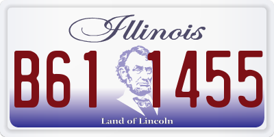 IL license plate B611455