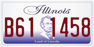 IL license plate B611458