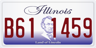 IL license plate B611459