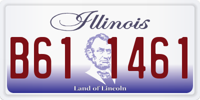 IL license plate B611461