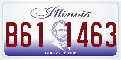 IL license plate B611463