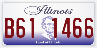 IL license plate B611466